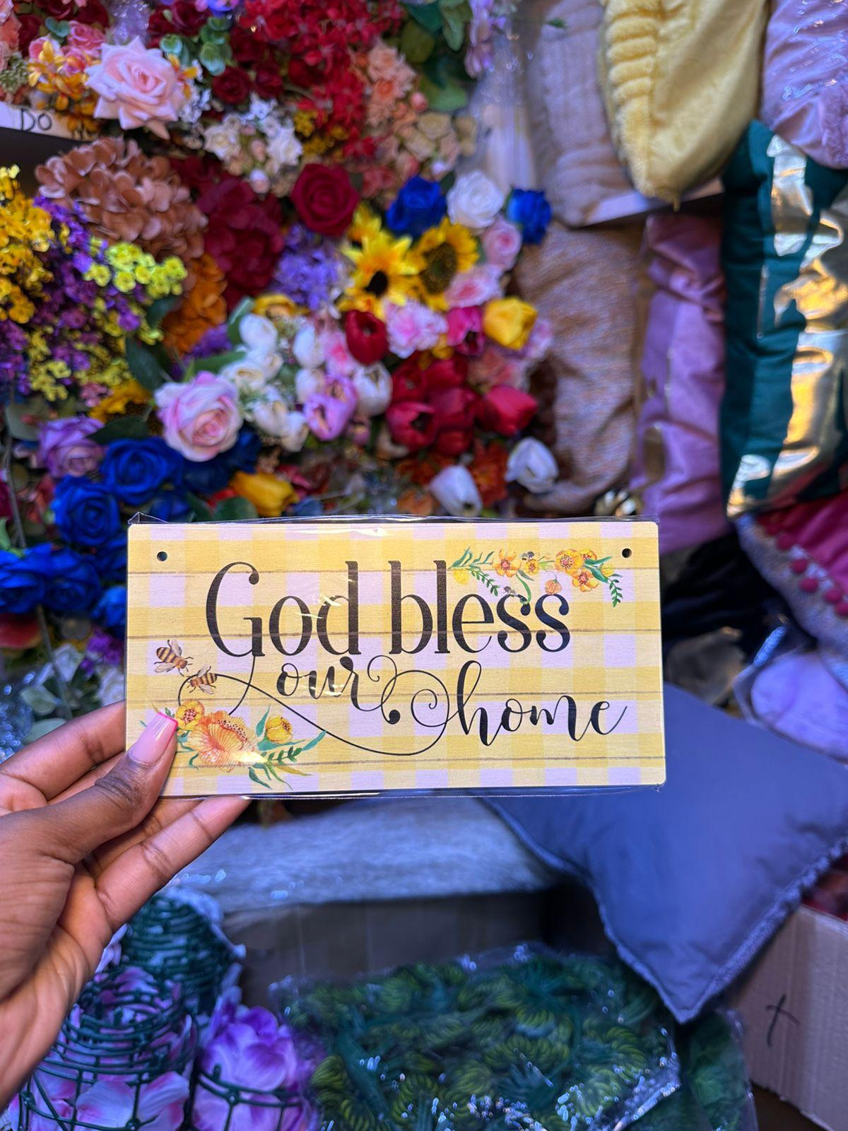 Christian Wall Hanging Sign with Rope