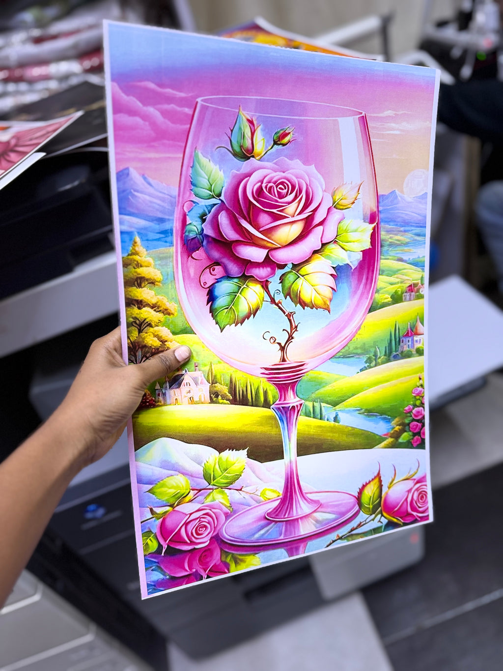 A3 printed and laminated paper