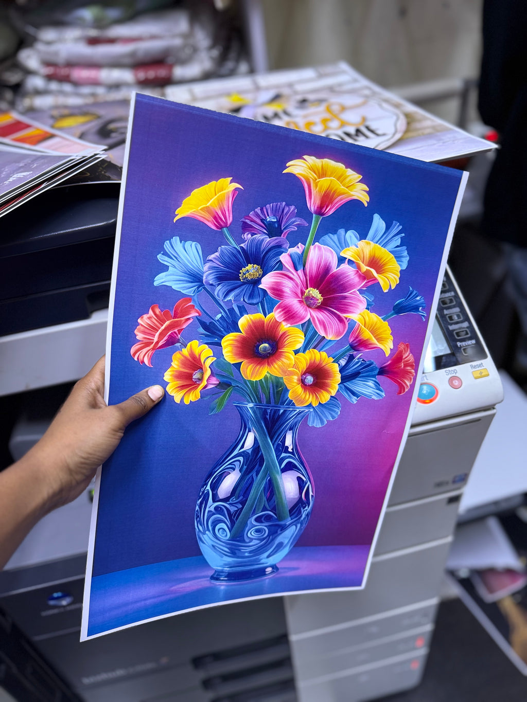 A3 printed and laminated paper