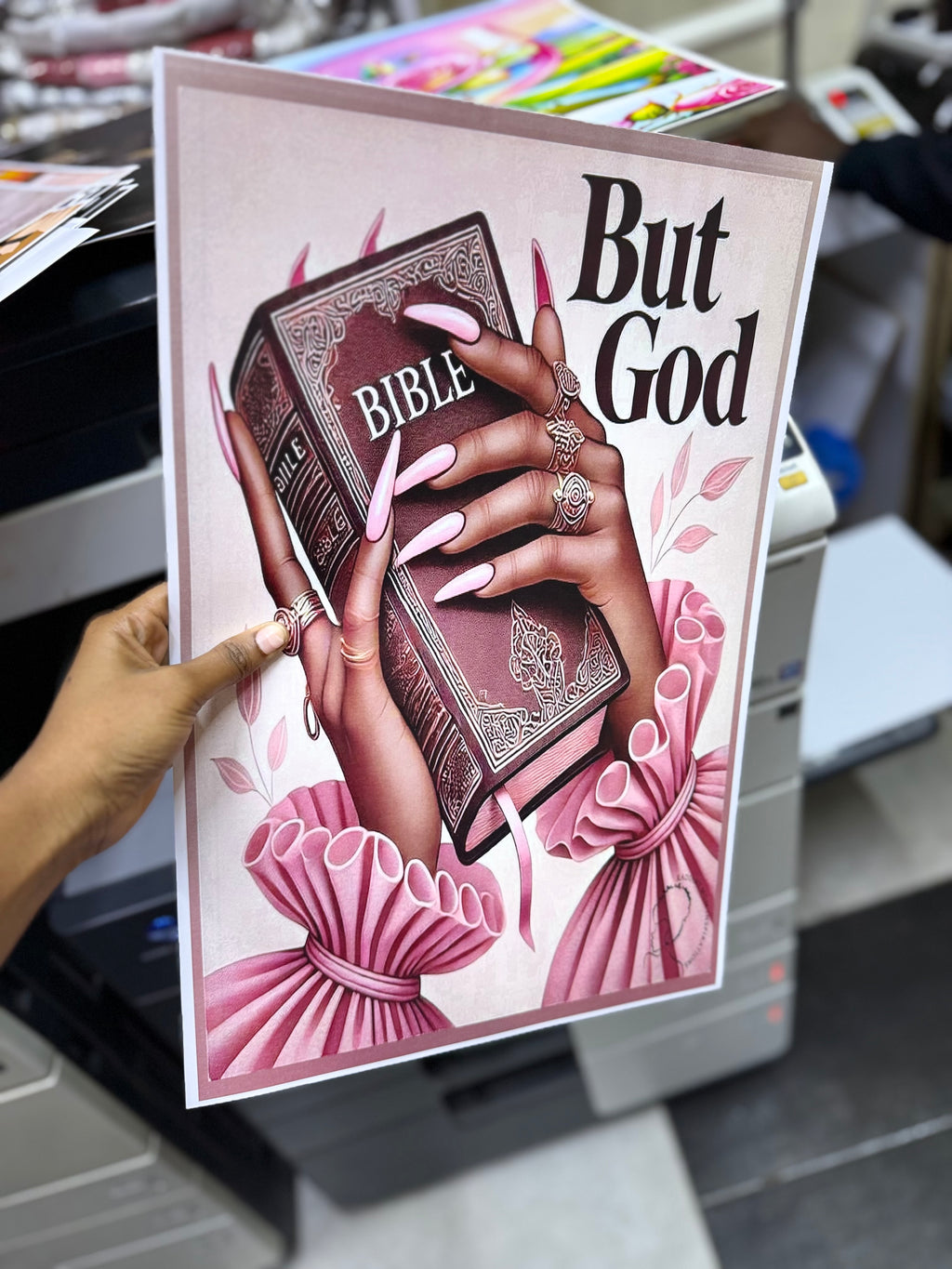 A3 printed and laminated paper