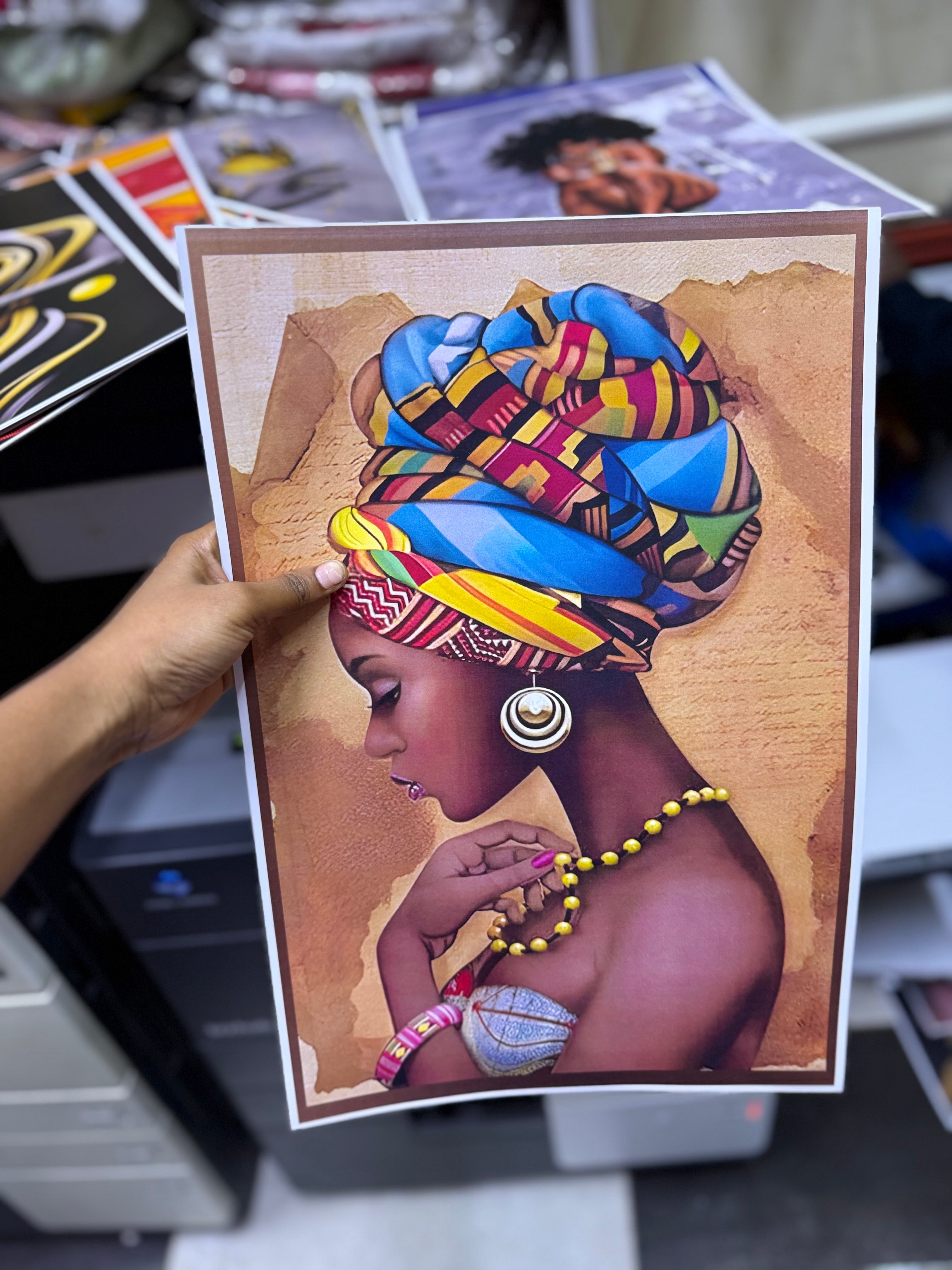 A3 printed and laminated paper