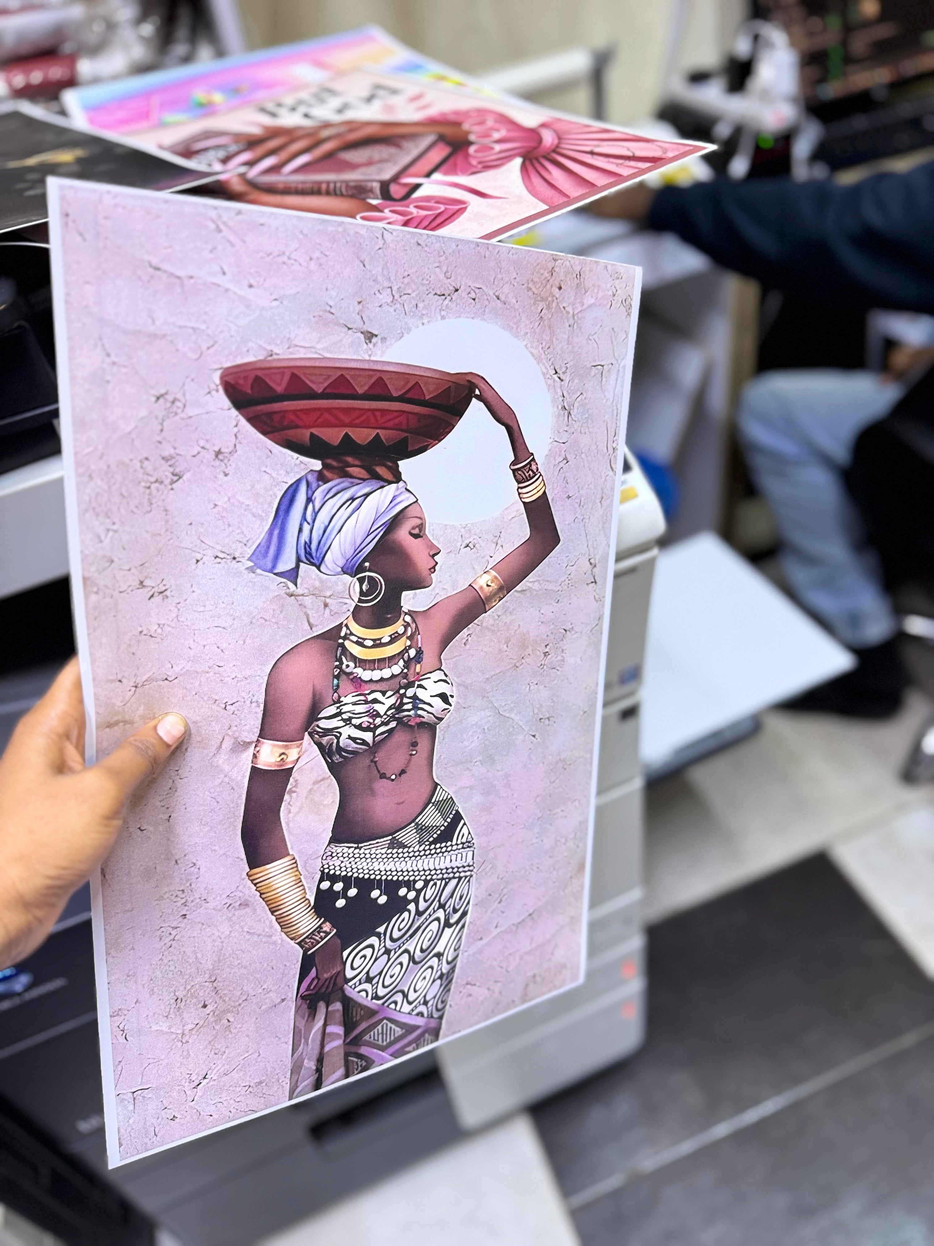 A3 printed and laminated paper