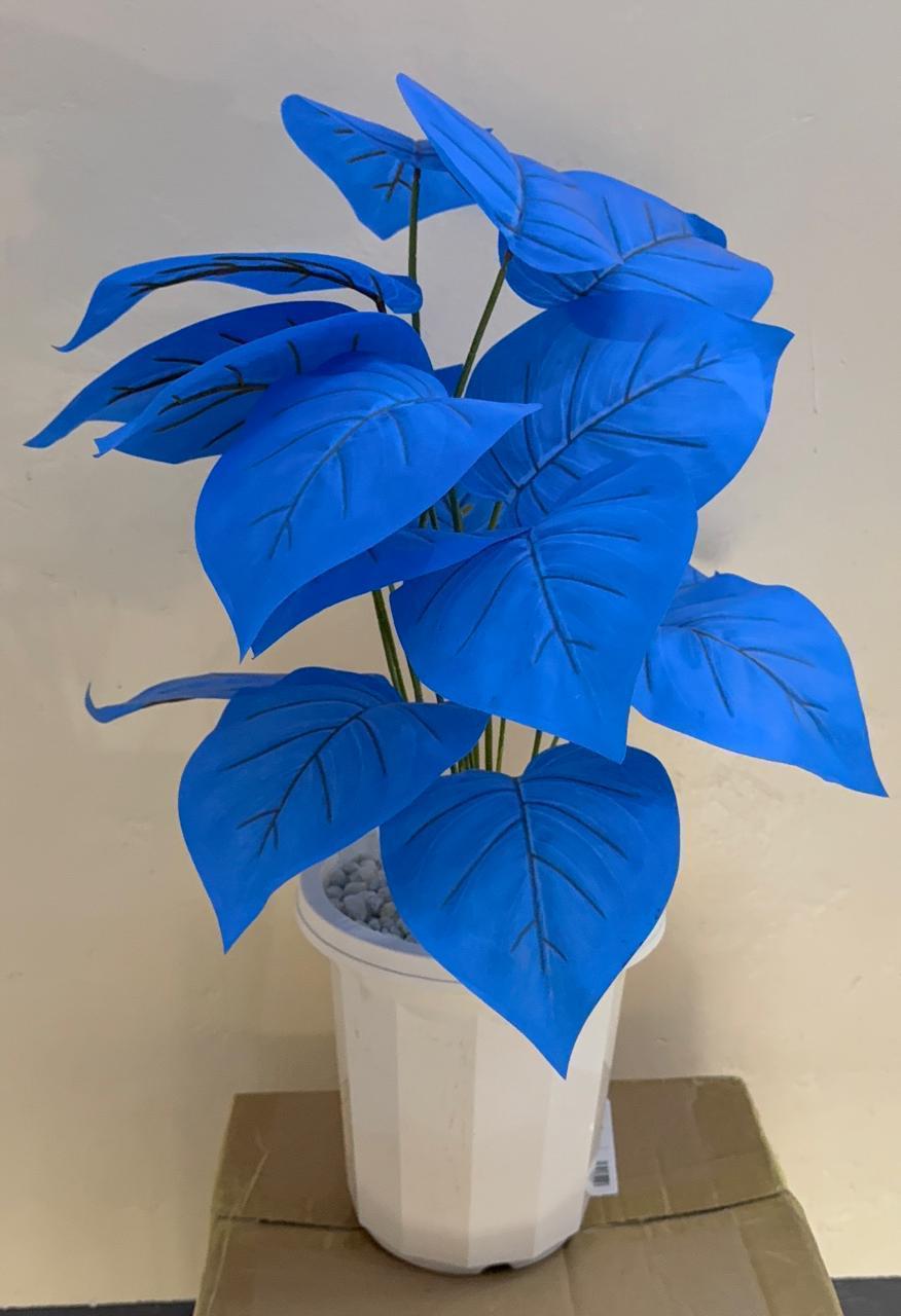 Artificial Plant 95cm with Vase and White Pebbles