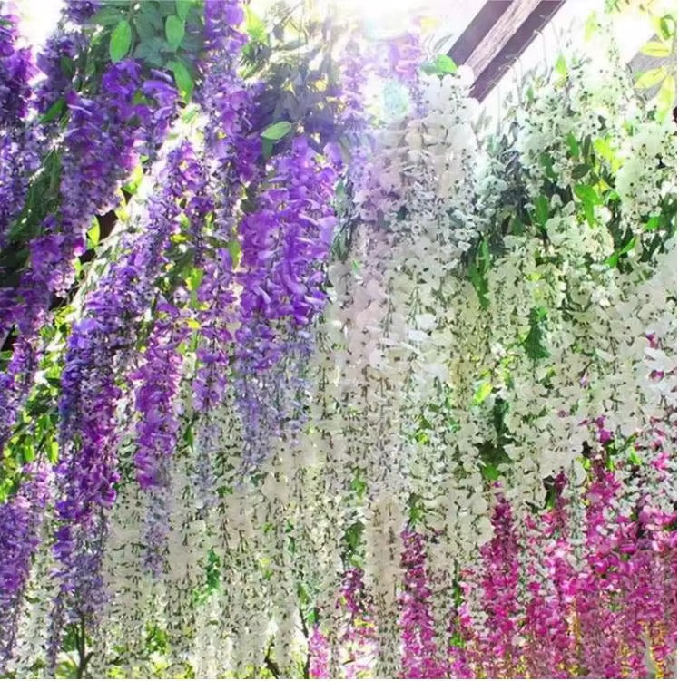 12pcs Artificial wisteri flower vine