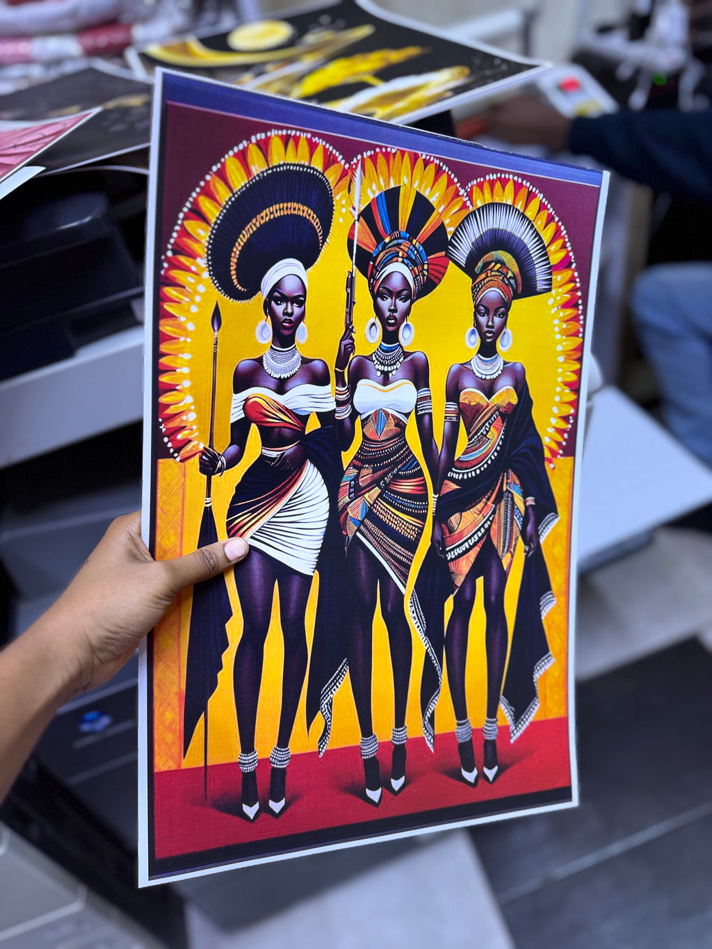 A3 printed and laminated paper