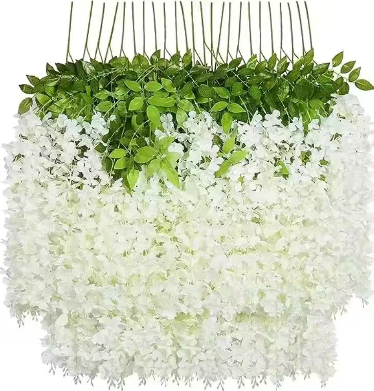 12pcs Artificial wisteri flower vine