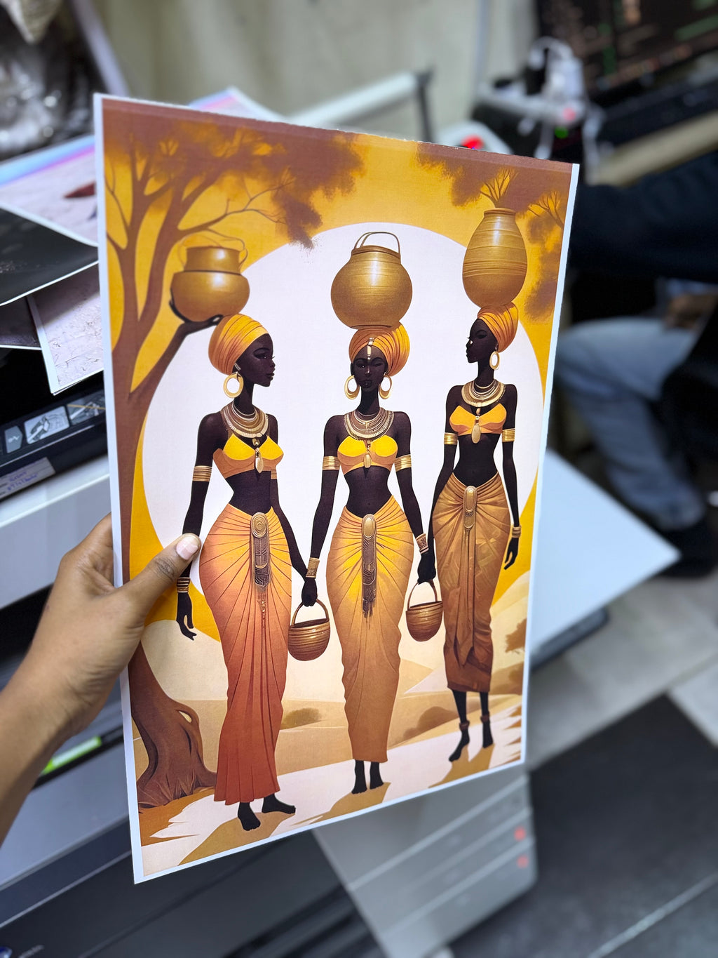 A3 printed and laminated paper