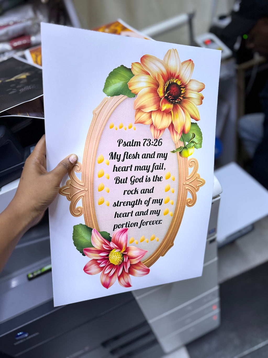 A3 printed and laminated paper