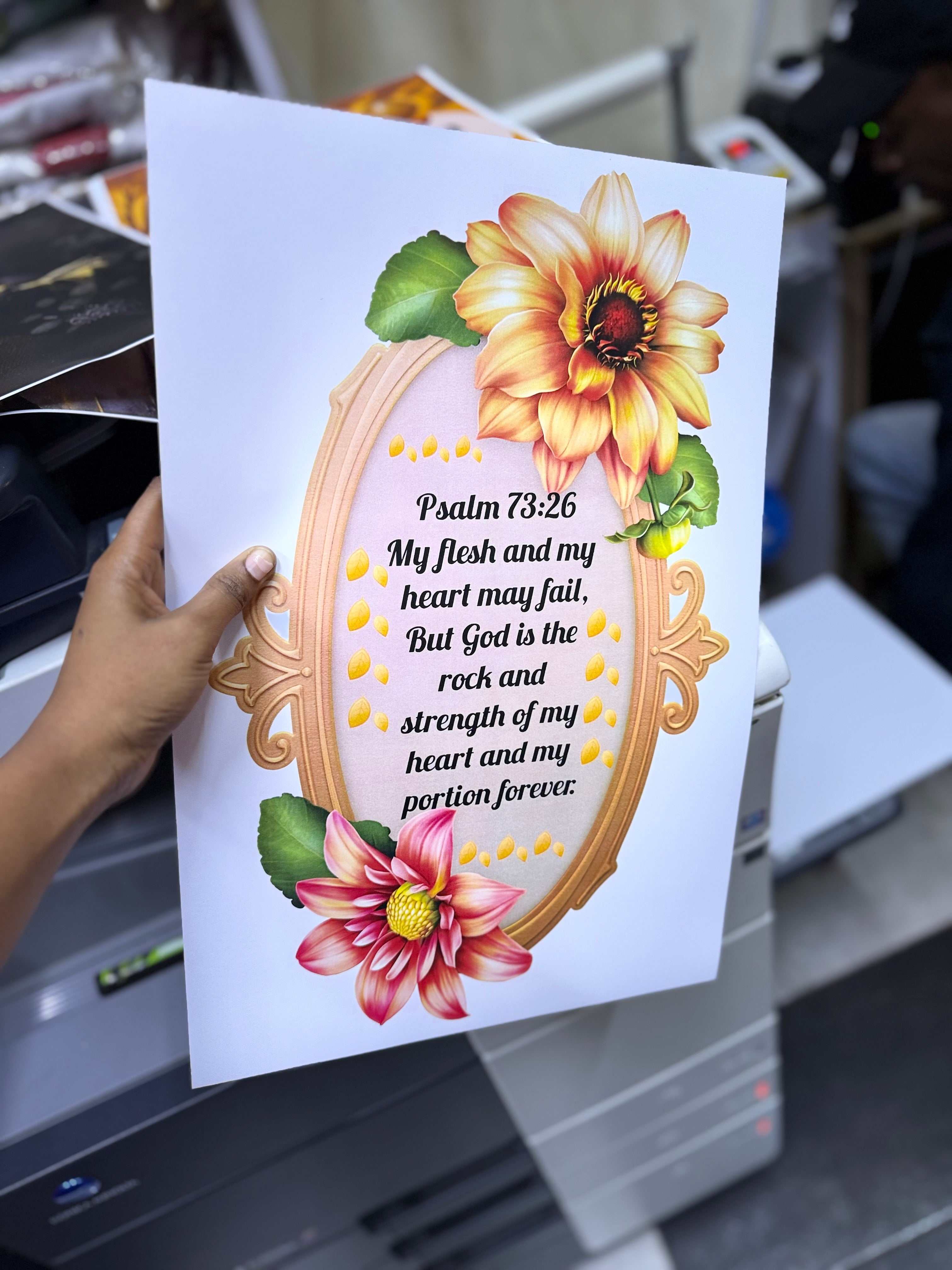 A3 printed and laminated paper