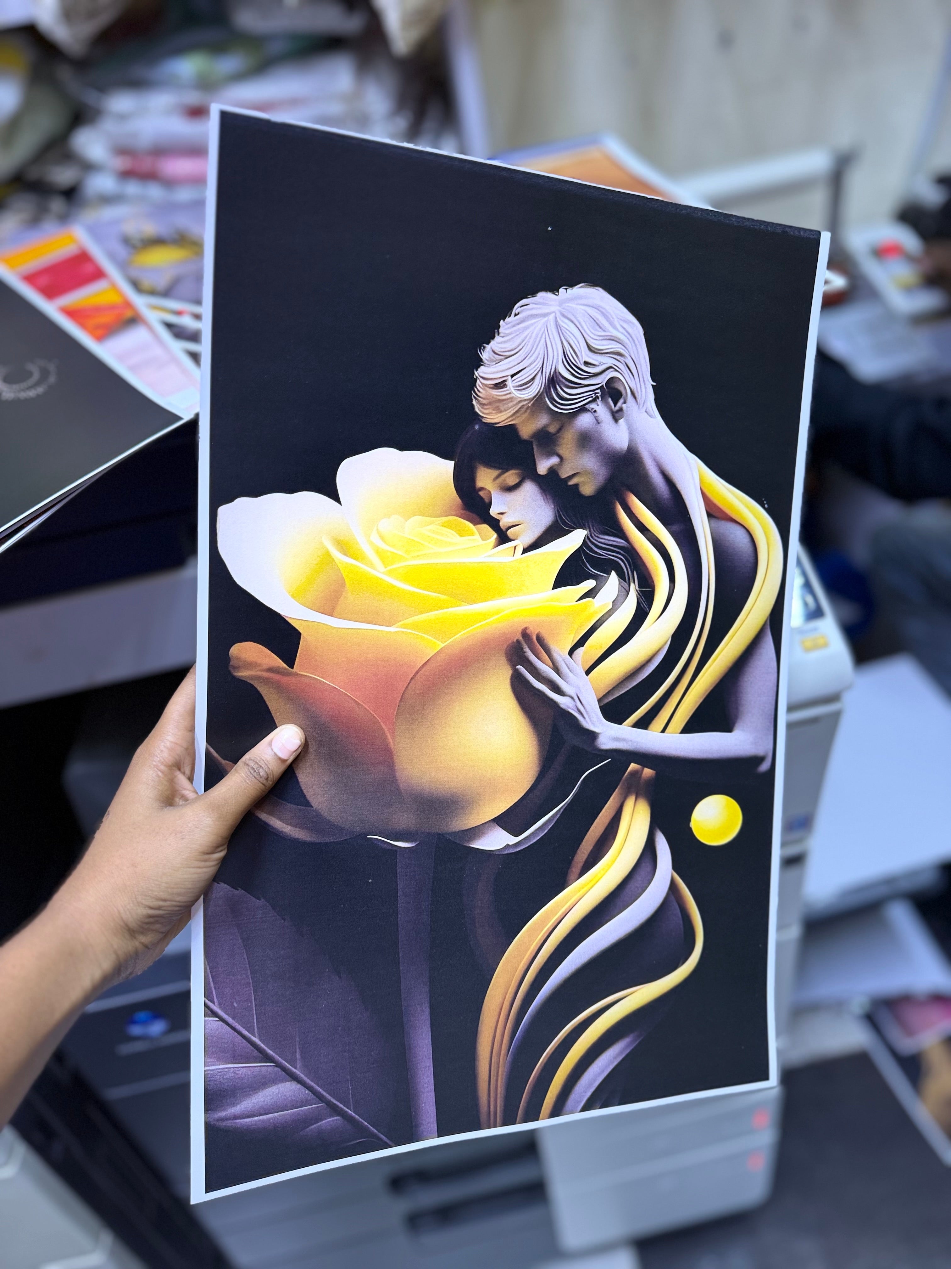 A3 printed and laminated paper