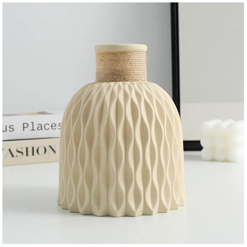 Female Figure plastic Vase 15cm - Modern Decorative Flower Vase