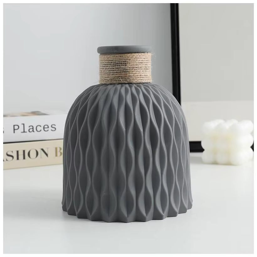 Female Figure plastic Vase 15cm - Modern Decorative Flower Vase