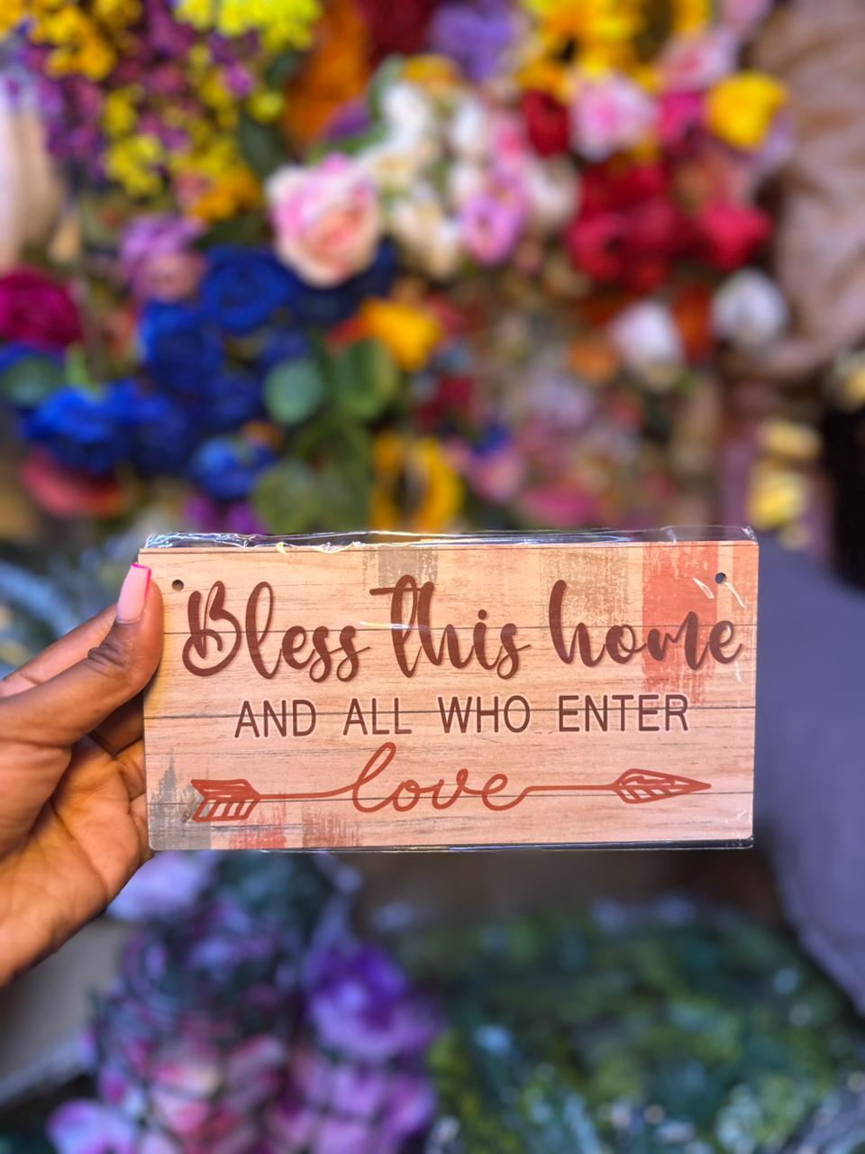 Christian Wall Hanging Sign with Rope