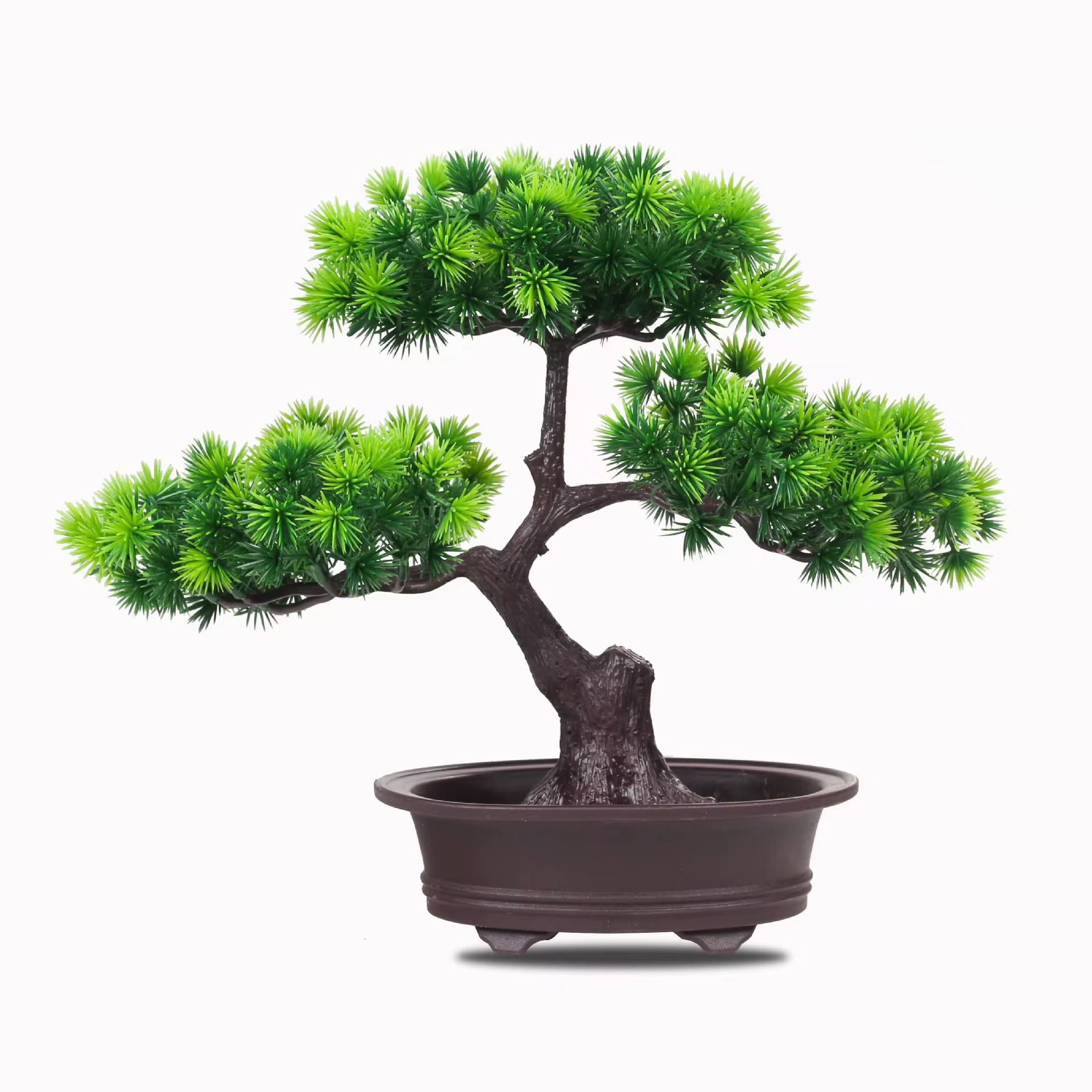 Artificial Bonsai Tree with Pebbles