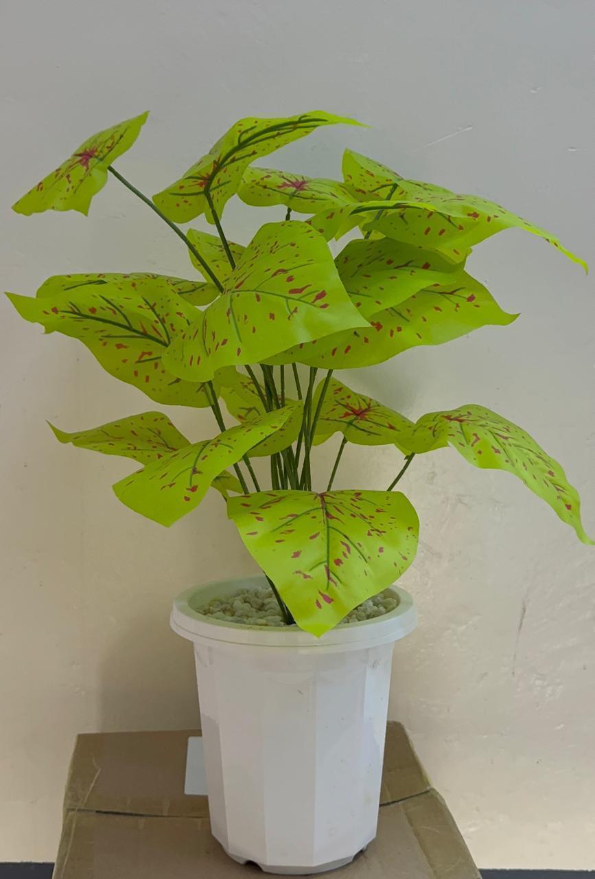 Artificial Plant 95cm with Vase and White Pebbles