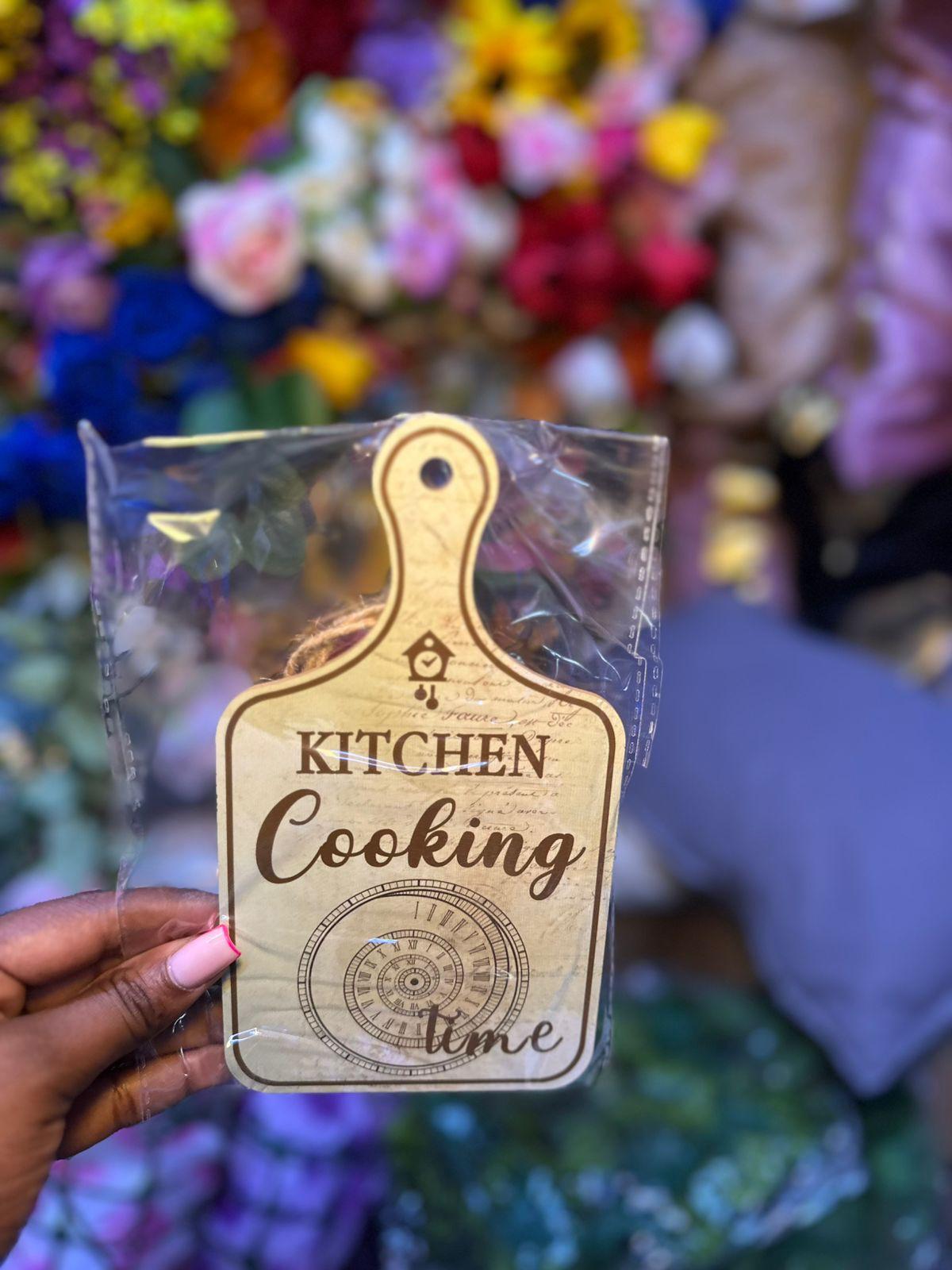 Kitchen Wall Hanging Sign with Rope - Chopping Board Shape