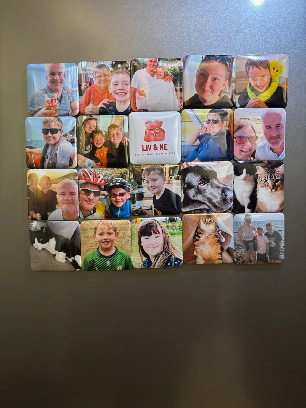 Rounded Square Acrylic Photo Magnets