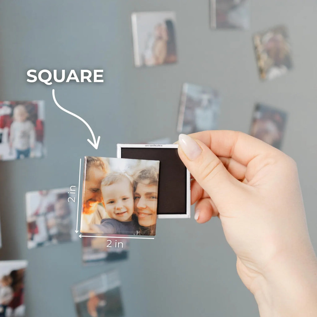 Square Photo Fridge Magnets