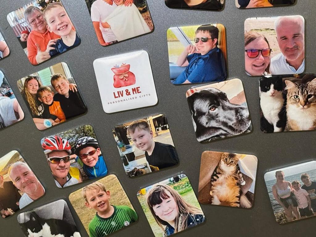 5pcs Rounded Square Acrylic Photo Magnets