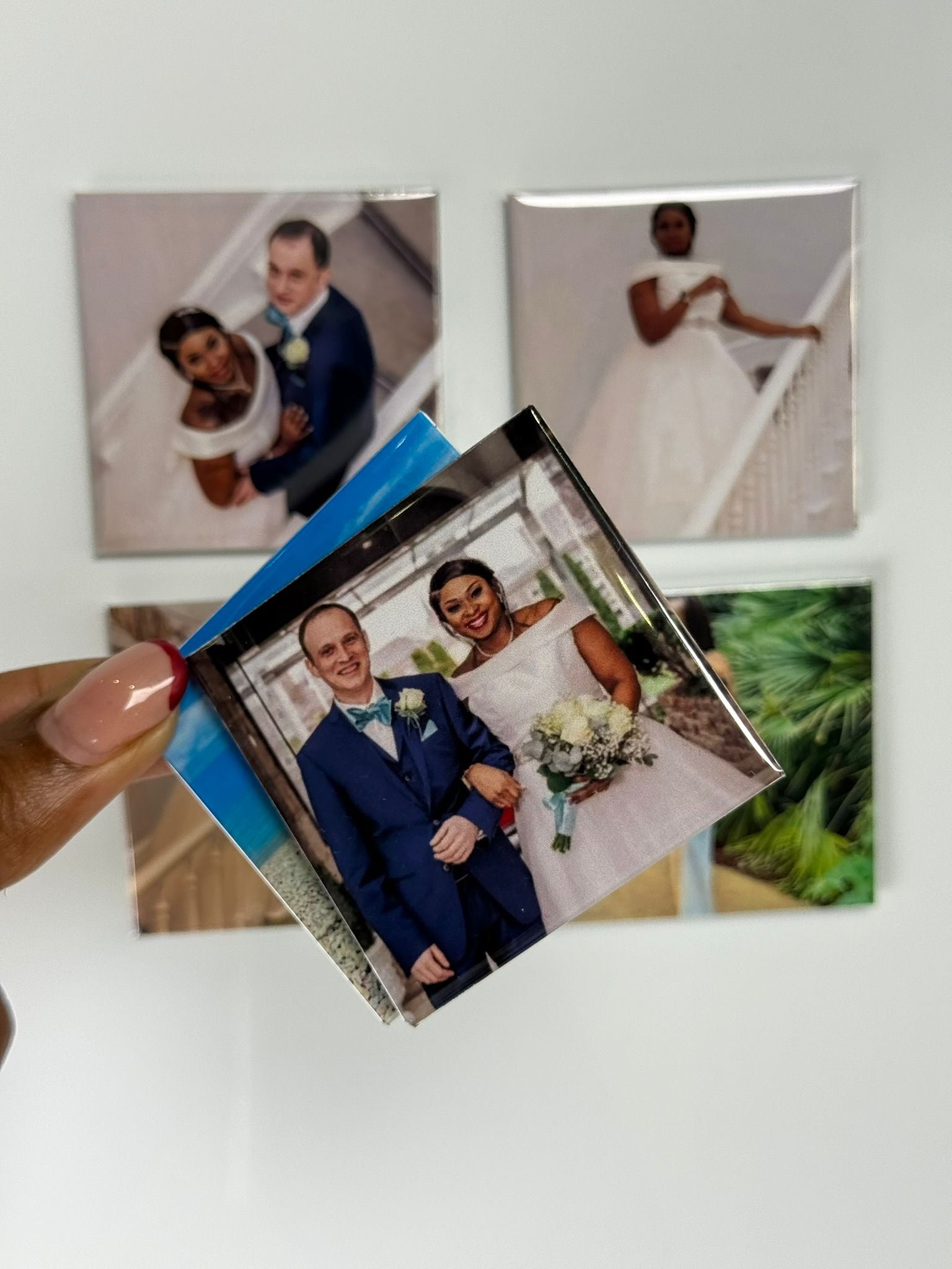 5pcs Square Photo Fridge Magnets