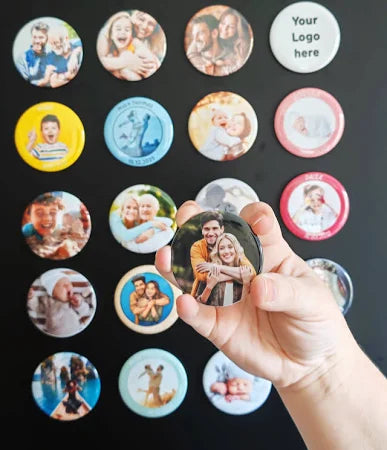 Circle Photo Fridge Magnets